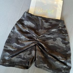 Fit camo shorts from bombshell sportswear